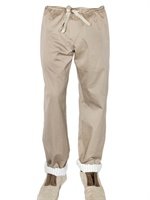 Dolce & Gabbana - REVERSIBLE COTTON SATIN TROUSERS