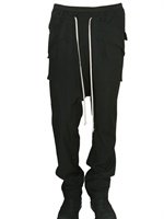 Rick Owens - WOOL CREPE CARGO SWINGER TROUSERS