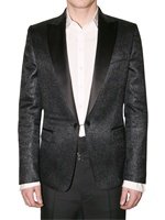 Dsquared - SATIN COLLAR SILK LAME' JACKET