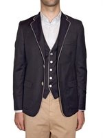Band Of Outsiders - STRIPED COOL WOOL JACKET