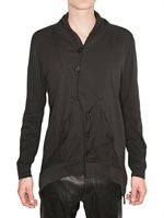 Ann Demeulemeester - COTTON JERSEY CARDIGAN SWEATER