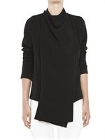 Rad Hourani - DRAPED FRONT VISCOSE CREPE JACKET