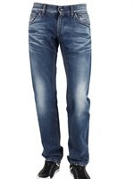 Dolce & Gabbana - 21 CM HEM BAFFO DENIM JEANS