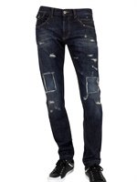 D&g - 19CM PATCH DESTROYED DENIM JEANS