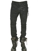 Julius - WAXED COTTON DENIM JEANS