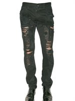 Dolce & Gabbana - 19CM DESTROYED DENIM GOLD JEANS