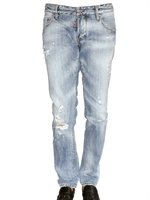 Dsquared - 19CM RIPPED DENIM SLIM FIT JEANS