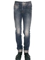 Dior Homme - 17,5CM POWDER BLUE SPRAYED JEANS