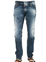 Dsquared - 19CM SLIM INKED DENIM JEANS