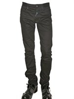 John Galliano - 18CM STRETCH COTTON SLIM FIT JEANS