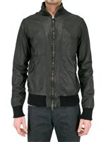 Wlg - BOMBER LEATHER JACKET