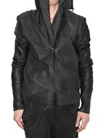 Claude Maus - SOFT NAPPA DETACHABLE HOOD LEATHER JACKE