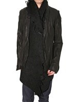 Obscur - CANVAS LINED LEATHER LEATHER JACKET