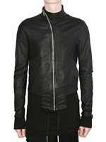 Rick Owens - VEGETABLE TREATED LIGHT LAMBSKIN JACKET