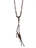 Kd2024 - SILVER TIGERS CALFSKIN NECKLACE