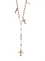 Dolce & Gabbana - GARNET ROSARY STYLE NECKLACE