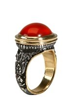 Marco Baroni - CARNELIAN GOLD AND IRON RING