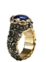 Marco Baroni - SAPPHIRE GOLD AND IRON RING