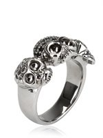 Hellmuth - BLACK DIAMOND SMALL SKULL RING