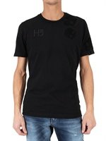 Hydrogen - VINTAGE FLOCK SKULL JERSEY T-SHIRT