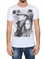 Xagon Man - REDFORD STREISAND PRINT COTTON JERSEY T-