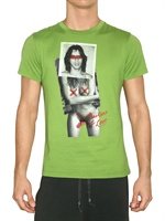 Pagano - MICK JAGGER PRINT JERSEY T-SHIRT