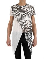 Gareth Pugh - OPTICAL MODAL JERSEY **** T-SHIRT