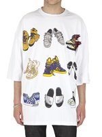 Adidas Originals By Originals - SHOES PRINT OVERSIZED JERSEY T-SHIRT