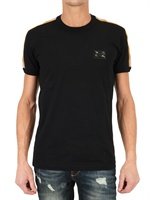 Dolce & Gabbana - GROSGRAIN SHOULDER JERSEY T-SHIRT