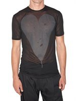 Marc Jacobs - SHEER LIGHT VISCOSE HEART T-SHIRT