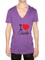 John Galliano - I LOVE CHARLIE JERSEY T-SHIRT