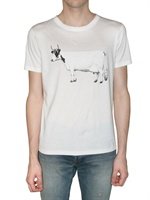 Burberry Prorsum - COW PRINT JERSEY T-SHIRT