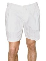 Dolce & Gabbana - WASHED COTTON AND LINEN CANVAS SHORTS