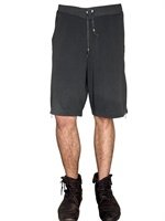 Laneus - BERMUDA ZIP JERSEY SHORTS