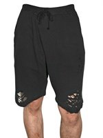 Miharayasuhiro - DESTROYED COTTON JERSEY SHORTS