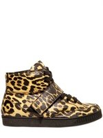 Givenchy - LEOPARD PRINT HIGH TOP CALFSKIN SNEAKERS