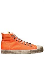 Gienchi - COATED NYLON FLURO SNEAKERS