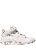 Maison Martin Margiela - PAINTED CALFSKIN HIGH TOP SNEAKERS