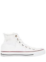 Converse - DISTRESSED DENIM ANKLE SNEAKERS