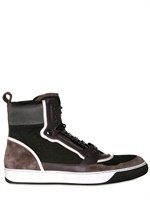 Lanvin - SPONGE PRINTED LAMBSKIN SNEAKERS