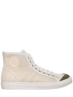 Marc Jacobs - SUEDE AND CANVAS PIPING SNEAKERS