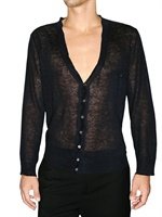 Viktor&rolf - SEMISHEER LINEN KNIT CARDIGAN SWEATER