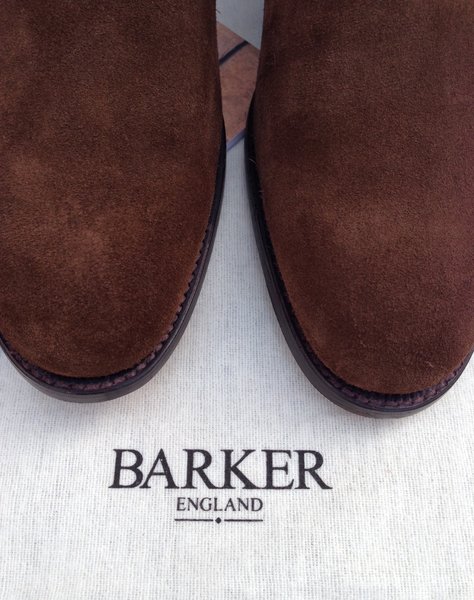 barker suede loafers