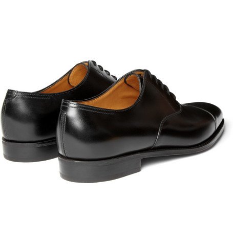 John Lobb Men City II Leather Oxford Shoes Black Fits true to size Take your normal size 36580...jpg