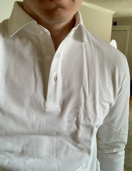 Gray - Long Sleeve Polo - Button Down Collar | SPIER & MACKAY
