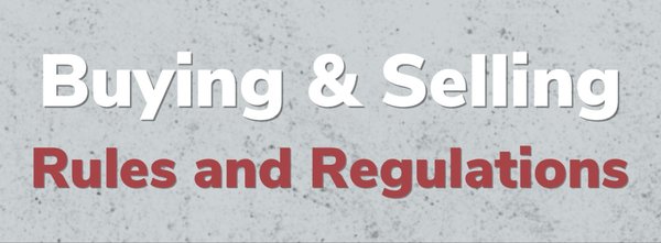 Buying and Selling Classifieds - Rules and regulations