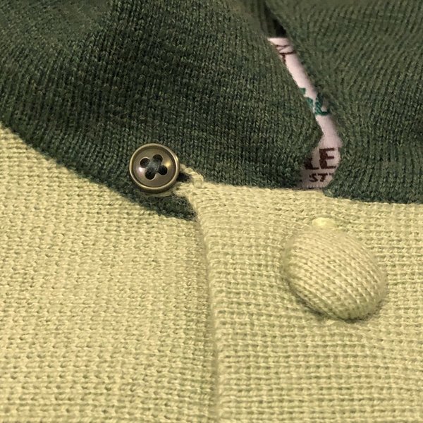 SOLD! - LVC/Levi's Vintage Clothing, Tonal Green Knit Cardigan