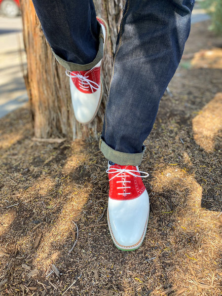 carlos-santos-red-suede-white-grain-saddle-shoes-pure-polish - 1.jpeg