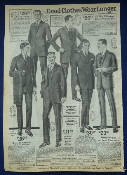 Questions regarding the price of a suit 100 years ago. | Styleforum