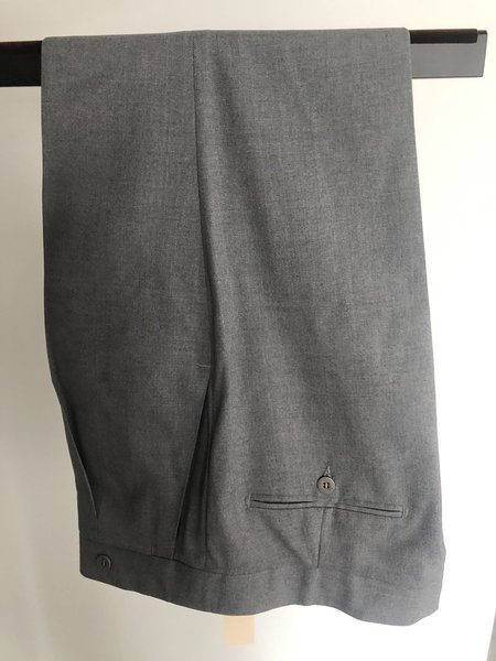 BNWT Stoffa Single Pleat Trouser (Pearl 3-Ply Wool) in Size 48 | Styleforum